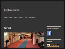 Tablet Screenshot of lumberjack-gym.cz